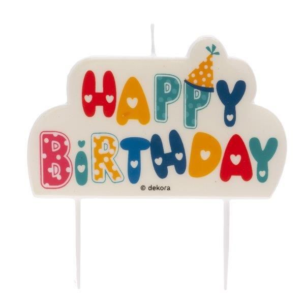 Dekora Vela Happy Birthday em Festa - 540345417