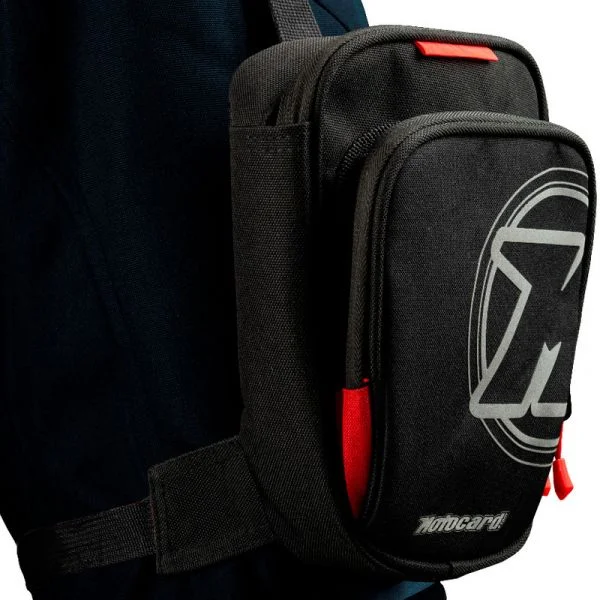 Motocard Bolsa Leg Bag Black