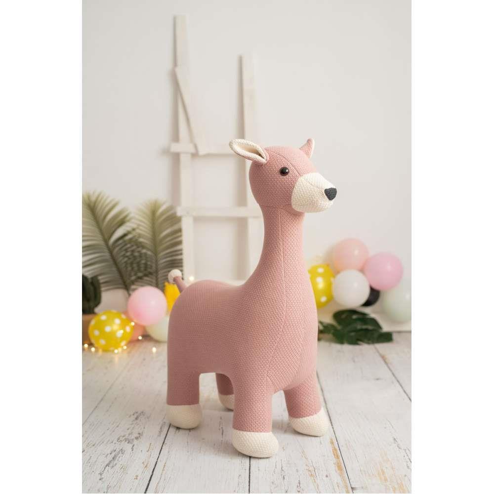 Crochetts Peluche Crochet Veado Rosa Maxi 73x33x88cm