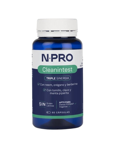 Cleanintest - 60 Cápsulas - NPRO Salud Intestinal