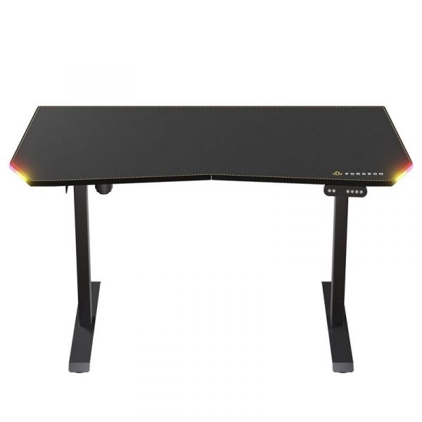 Forgeon Battleground Mesa Gaming Regulável em Altura com Motor 140x70cm RGB Preta