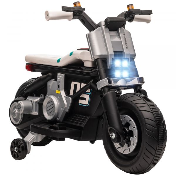 HomCom Mota Elétrica Infantil 370-253V90WT 6V Preto e Branco