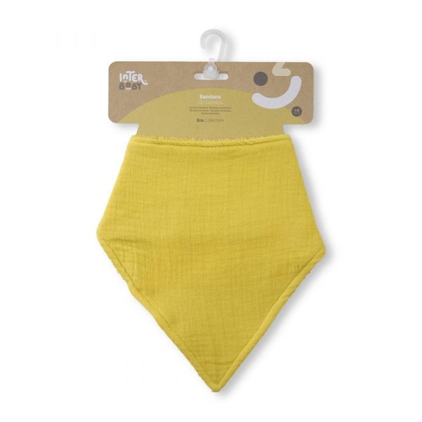 Interbaby Babete Bandana Tecido Bambu Laranja