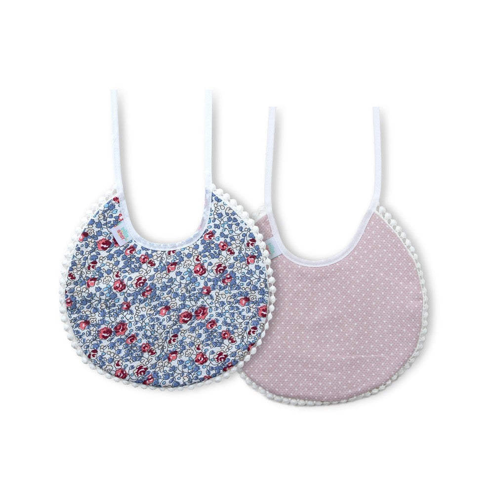 Babete (Pack 2 Unidades) 100% Algodão Rosa A Interbaby