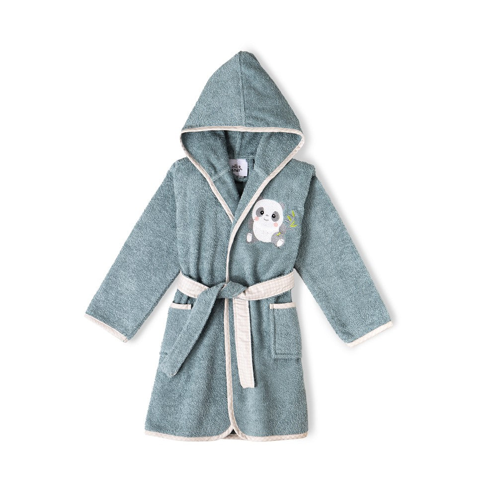 Roupão De Banho Infantil T 2 4 Petrola Interbaby