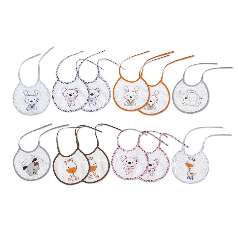 Babete Terry 20 X 20 Pack 2 Unidades Branco Interbaby