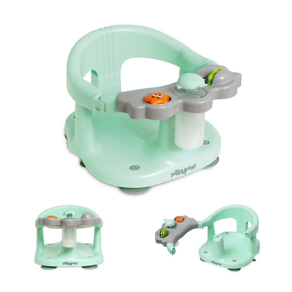 Assento Para Banheira Com Ventosas Verde Interbaby