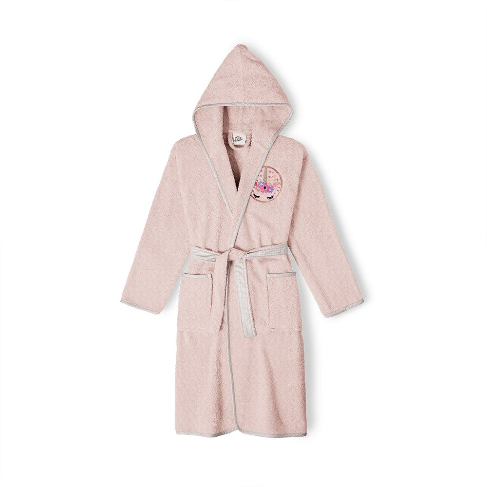 Roupão De Banho Infantil T 10 12 Rosa Escuro Interbaby