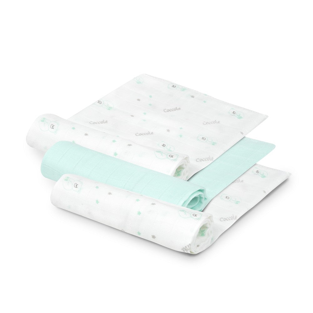 Fraldas Bambu 55X70 Bear Pack 3 Verde Interbaby