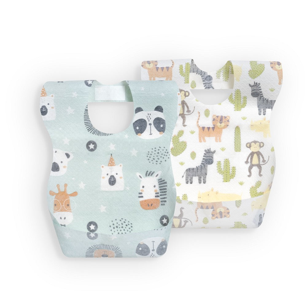 Babete Descartável (Embalagem De 10 Unidades) Tiger Branco Interbaby