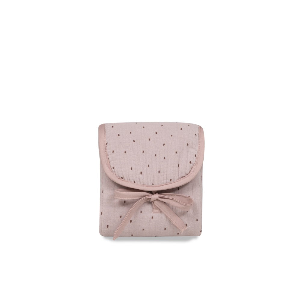 Muda Fraldas 45X75 Cm Algodão+Plástico Puntos Rosa escuro Interbaby