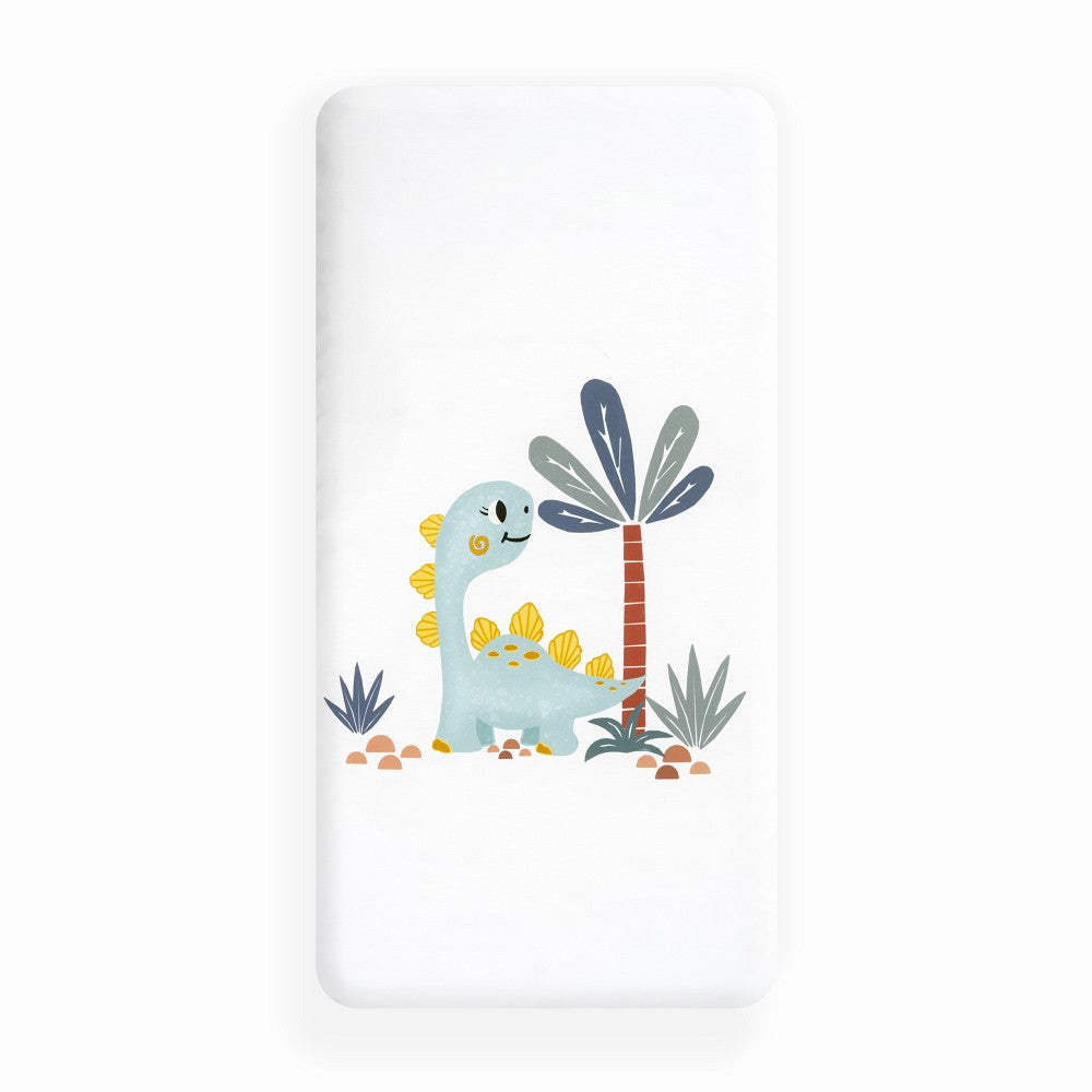Conjunto 2 Capa de Edredão Dinossauro Palm Branco Interbaby
