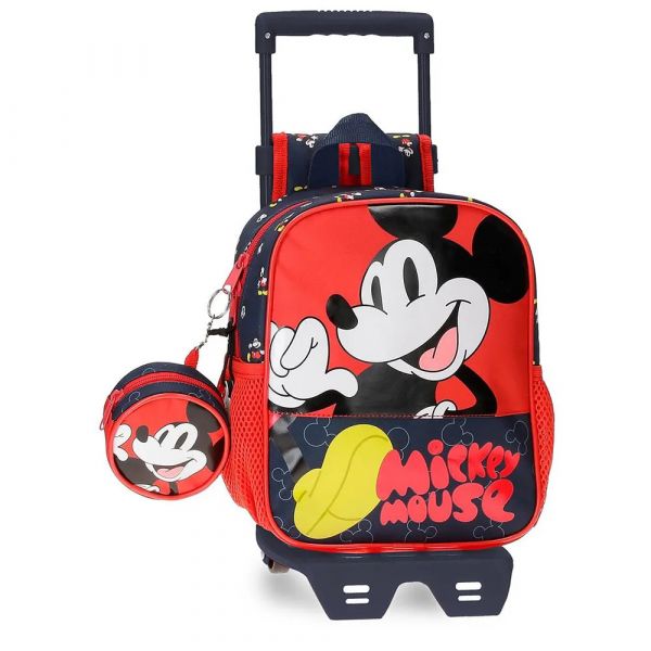 Disney Mala Com Rodinhas Mickey Mouse Fashion 33 Cm Multicolor One Size