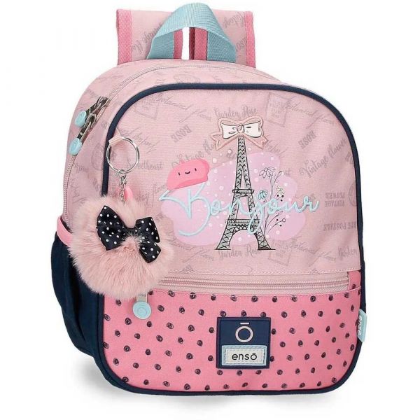 Enso Mochila Infantil Bonjour 5l Pink / Light Blue / Multicolor One Size