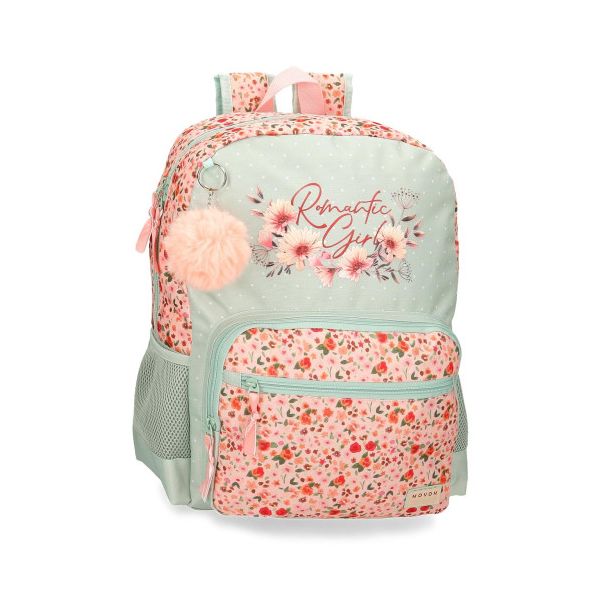 Movom Mochila Escolar 42cm Romantic Girl Multicor