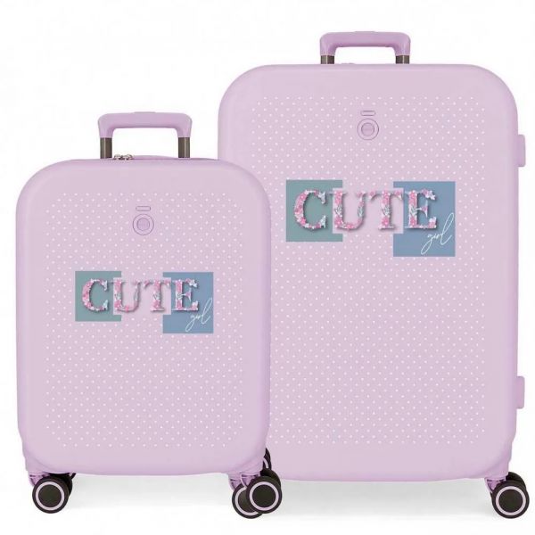 Enso Mala Com Rodinhas Cute Girl 37/79l Lilac One Size
