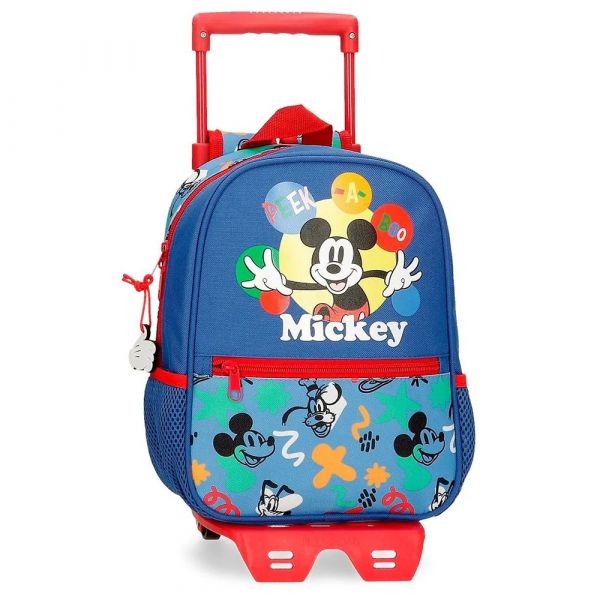 Disney Mala Com Rodinhas Mickey Peek A Boo Blue One Size