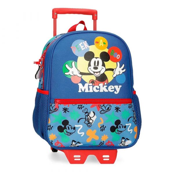 Disney Mala Com Rodinhas Mickey Peek A Boo 33 Cm Blue One Size
