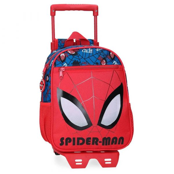 Marvel Mala Com Rodinhas Spiderman Authentic 28 Cm Red One Size