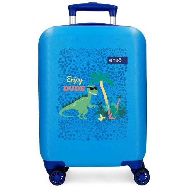 Enso Mala Com Rodinhas Dino 33l Blue One Size