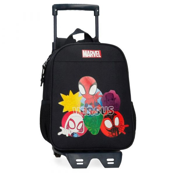 Marvel Mala Com Rodinhas Versus Spidey 28 Cm Black One Size