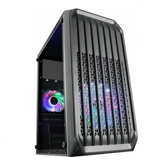 Caixa MicroATX Mars Gaming MCS2 FRGB Preta