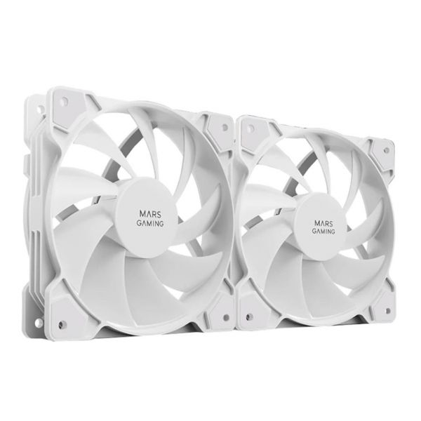Mars Gaming Ventoinha 120mm MFPROX2 Branca (Pack2) - MFPROX2W
