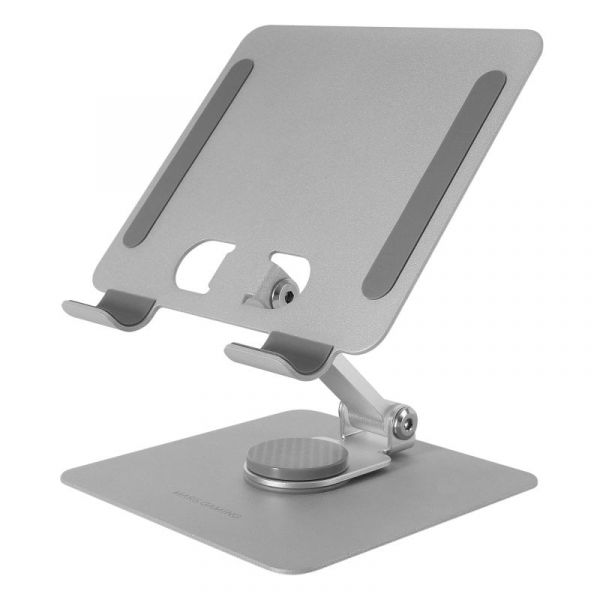 Mars Gaming MA-RST Suporte Dobrável Antiderrapante 2-em-1 para Tablets e Convertíveis até 13" Branco