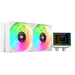 Mars Gaming ML-TWO240 Kit de AIO 240mm com TDP 450W, 2x Ventoinhas ARGB e Bomba Gen 4 Branco