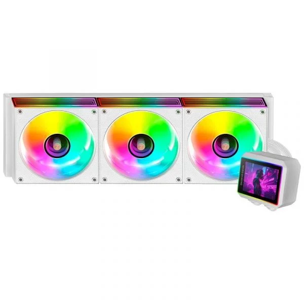 Mars Gaming ML VISIONII360 Kit de 360mm com TDP 600W, Bomba Gen 4 e 3x Ventoinhas Branco