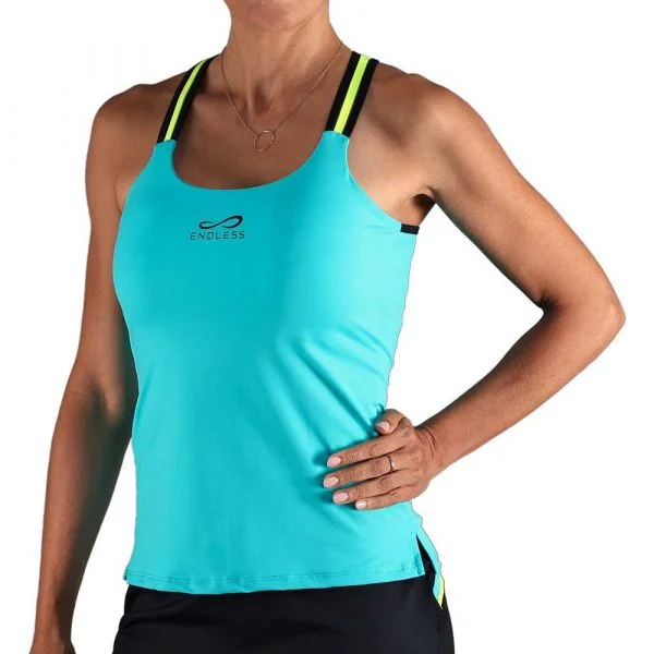Endless Glow Sleeveless T-shirt Azul XS Mulher