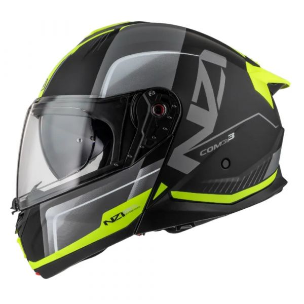 NZI Capacete Modular Combi 3 Duo Orbe Black / Anthracite / Yellow L