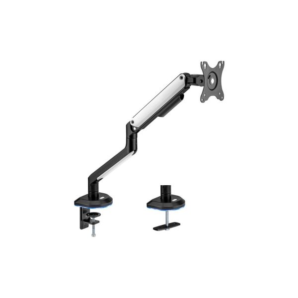 Aisens RGB Gaming Contrapeso (3 pivotes - 1 braço) Suporte de Mesa Giratório e Inclinável para Monitor/TV de 17" a 32"