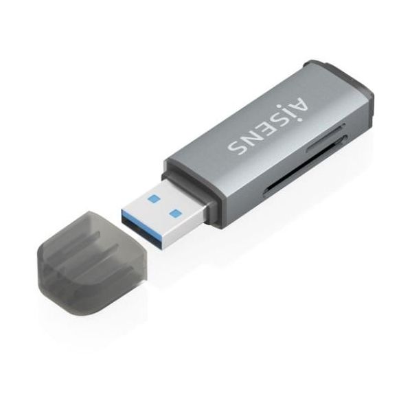 Aisens ASCR-2A09-GR Leitor de Cartões Externo USB-A 3.1 Gen1 Cinza