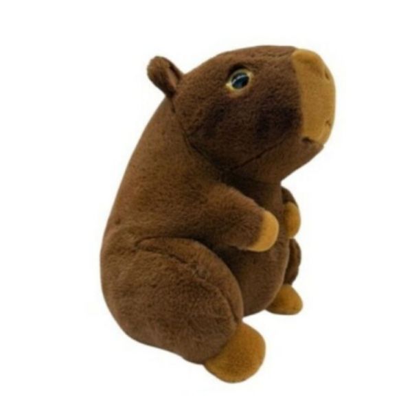 Capivara Castanha Escura Peluche 20cm