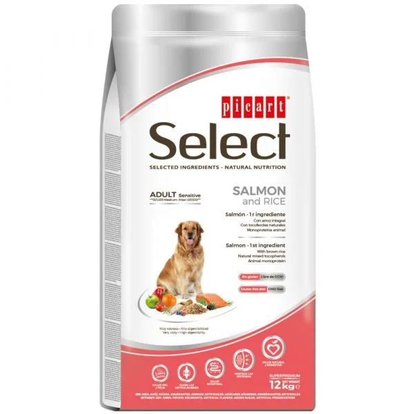 Picart Select Adult Sensitive Salmon & Rice 12Kg