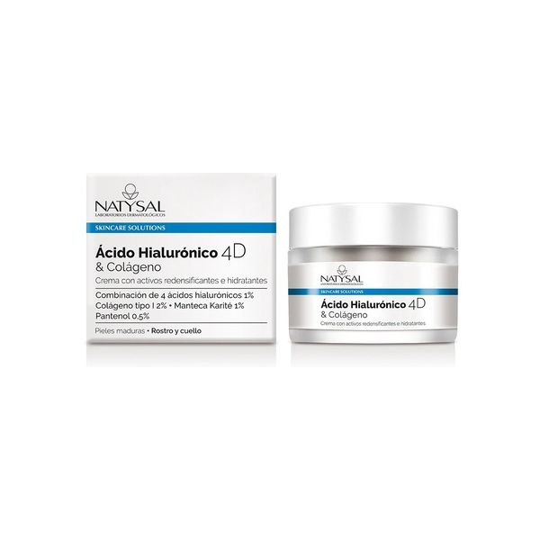 Natysal Creme Hidratante com Ácido Hialurónico 4D e Colágeno 50ml