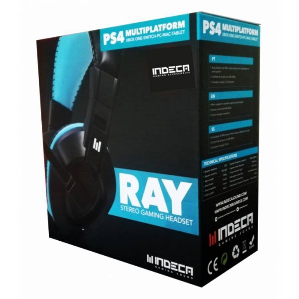Indeca RAY Stereo Gaming Headset PS4 / XBOX One / Switch / PC