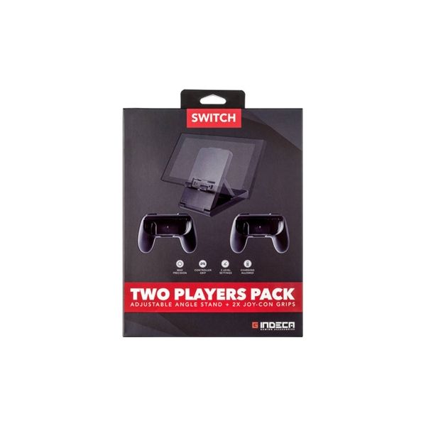 Indeca Pack Suporte + Grips Joy-Con 2 Jogadores para Nintendo Switch