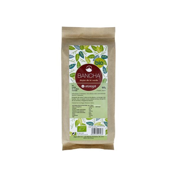 Mimasa Chá 3 Anos Bancha Folhas de Chá Verde Eco 100 g