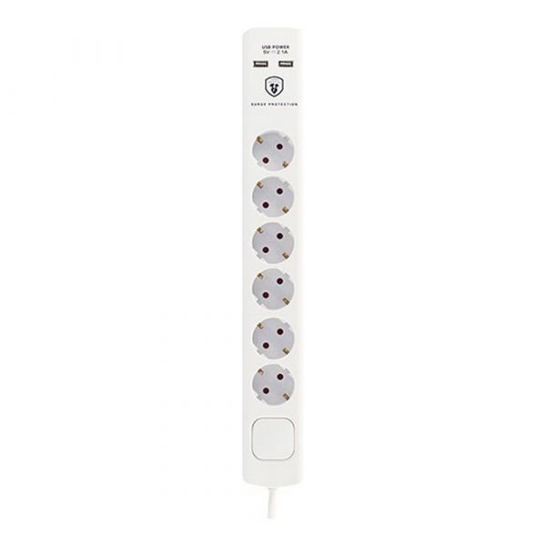 TM Electron Extensão com 6 Tomadas com Interruptor 230 V - S6501580