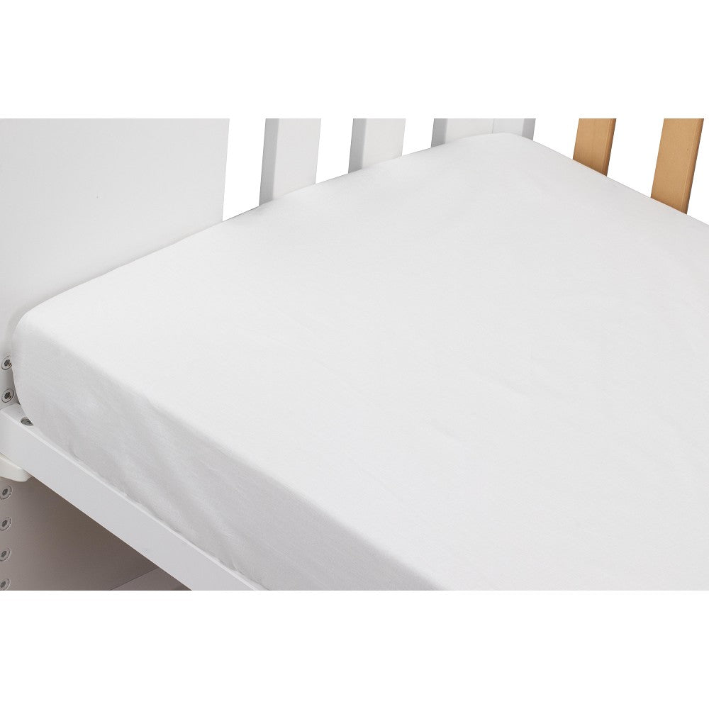 Lençol De Baixo Para Cama 60X120 Popelin 100% Algodão Branco Interbaby