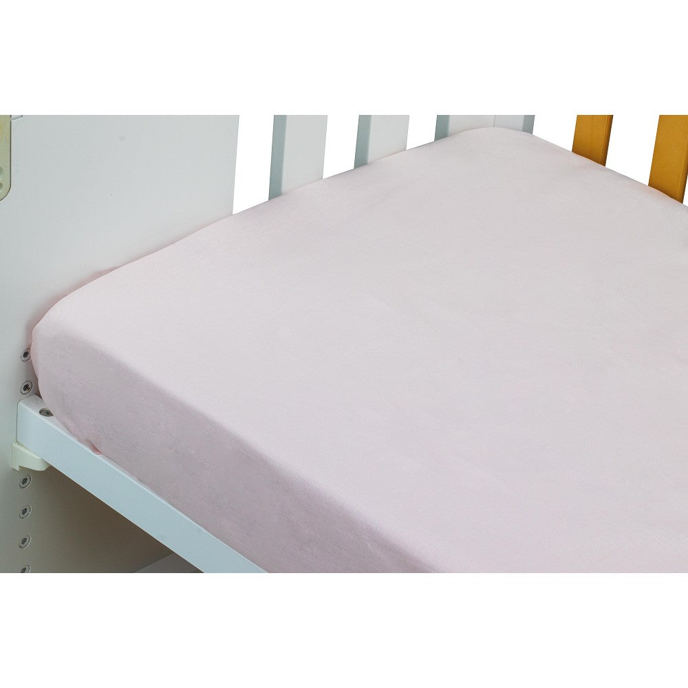 Lençol De Baixo Para Cama 60X120 Popelin 100% Algodão Rosa Interbaby