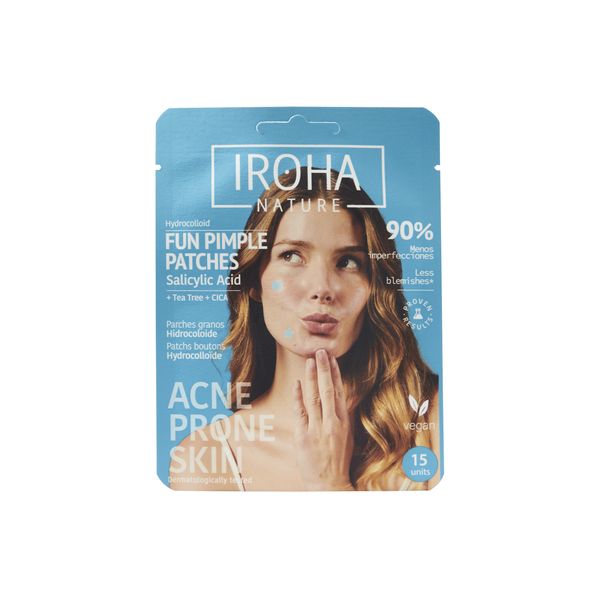 Iroha Nature Patches para Borbulhas com Microdardos Pele com Tendência a Acne 15 unidades