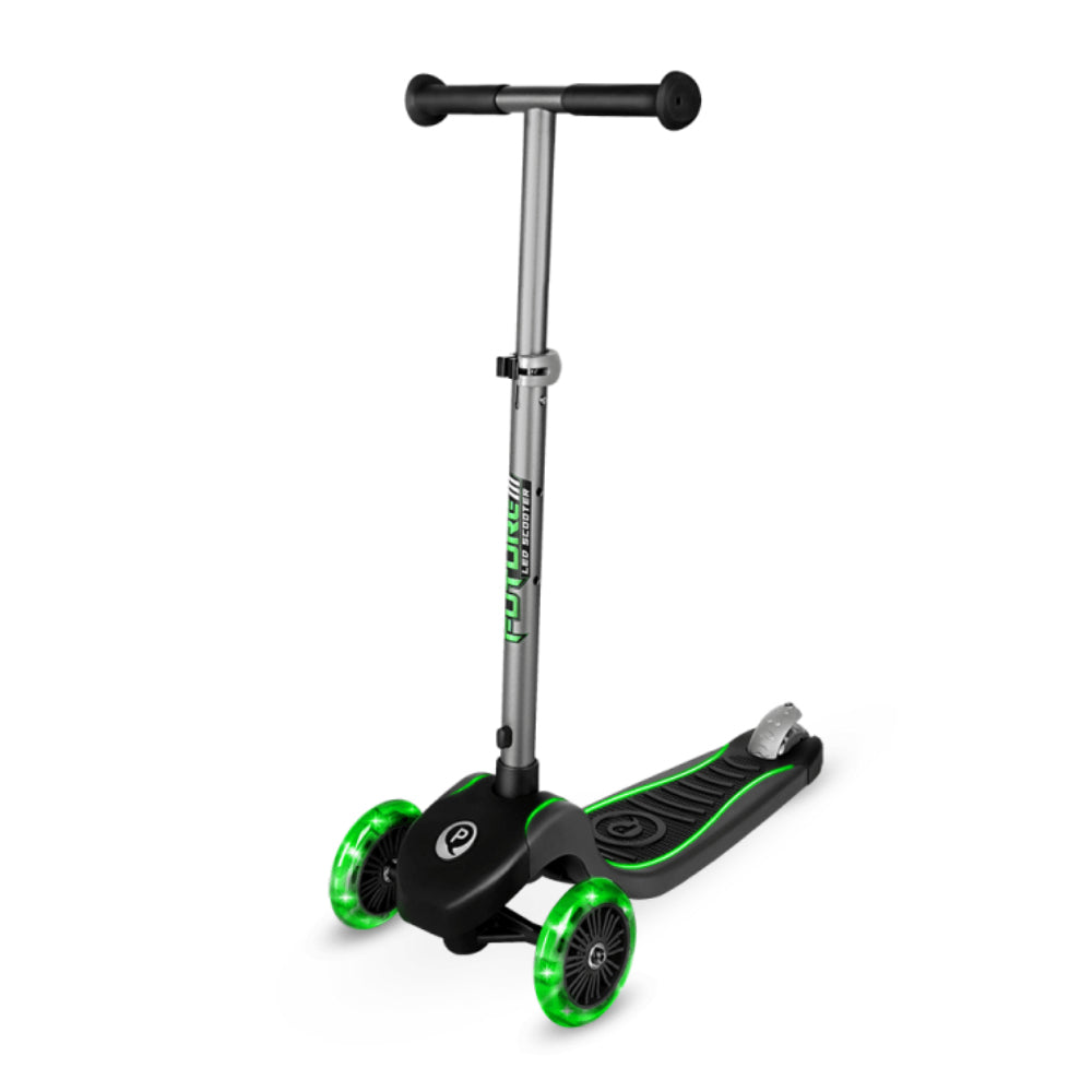 Scooter com luzes Qplay Eco Future Green