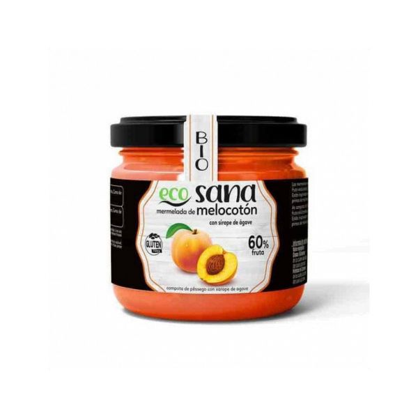 Ecosana Compota Extra Pêssego Sem Açúcar Bio 260 g