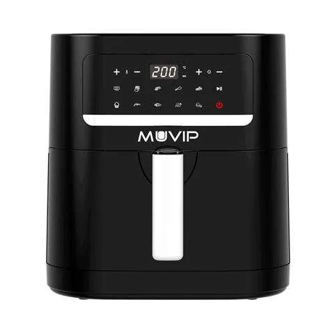 Muvip Freidora Aire Caliente 7 Litros 1800W Pantalla Tactil – 10 Programas de Coccion – Color Negro