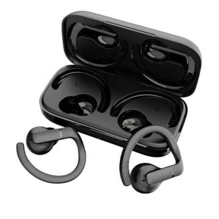 Auriculares Deportivos Bluetooth Daewoo DW2003 / Preto / Autonomia 8h / Estuche de Carga