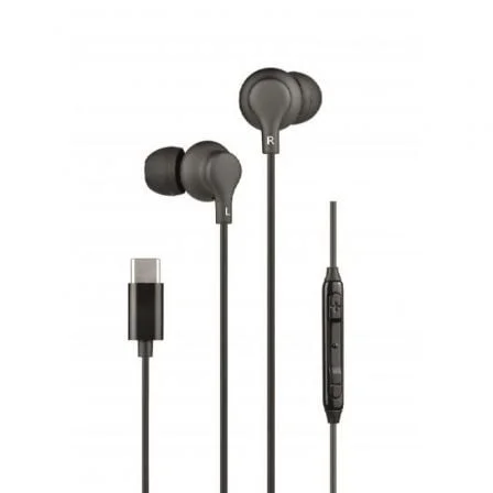Auriculares Intrauditivos Daewoo / USB Tipo-C / Preto / DW2015