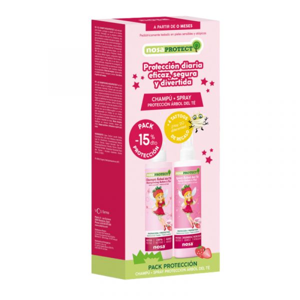 Nosa Protect Pack Morango Champô 250ml + Spray 250ml